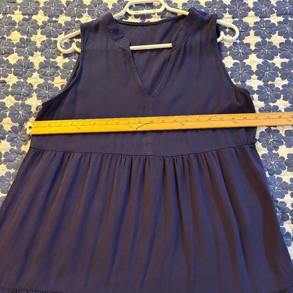 Shein blue ladies tiered maxi dress rayon size small hippy boho travel beach - Picture 2 of 6